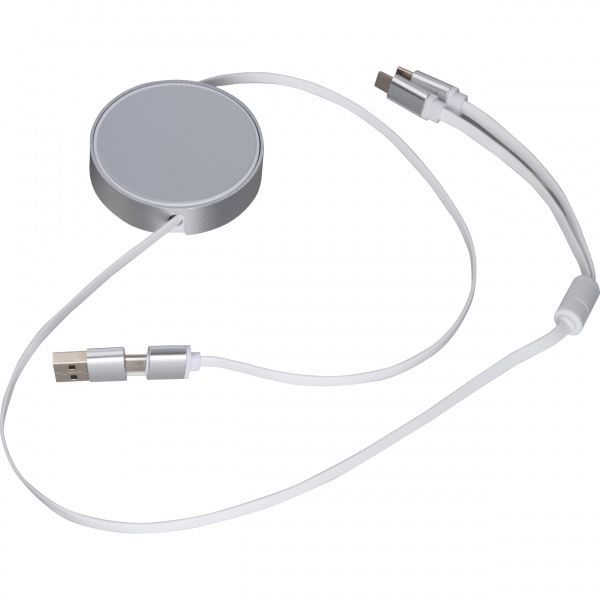 Logotrade promotional gift picture of: Charging cable made from recycled aluminum Ostend
